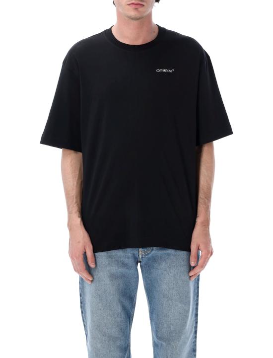26SS 오프화이트 반팔 티셔츠 OMAA120S26JER008 0001 Nero