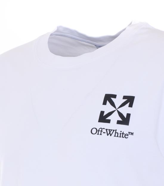 26SS 오프화이트 스몰 에로우 슬림 티셔츠 OMAA027S26JER00B 1000 Bianco - OFF WHITE
