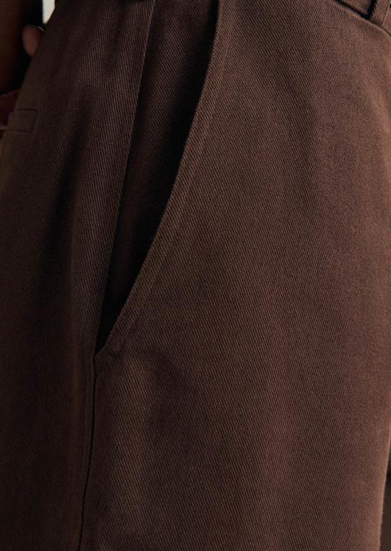  De Bonne Facture 스트레이트 팬츠 벌룬 팬츠 바크 브라운 - OTHER BRANDS