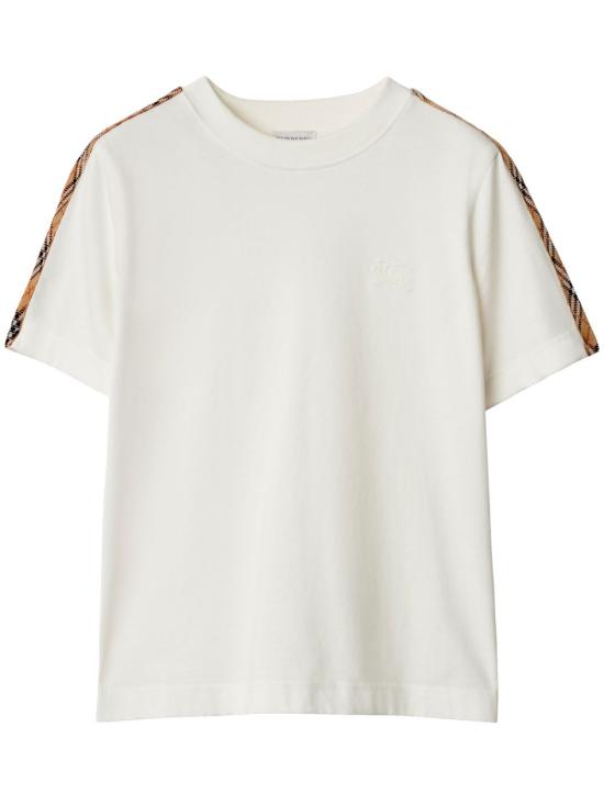 26SS 버버리 체크 숏 슬리브 티셔츠 8106280 B8764 White