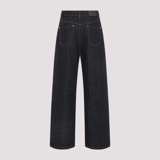  브루넬로 쿠치넬리 데님 팬츠 Brunello Cucinelli 청바지 Nero - BRUNELLO CUCINELLI