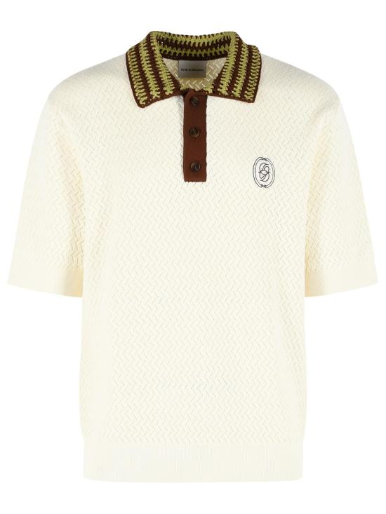 26SS 드롤드무슈 폴로 티셔츠 K PO206 CO292OW White