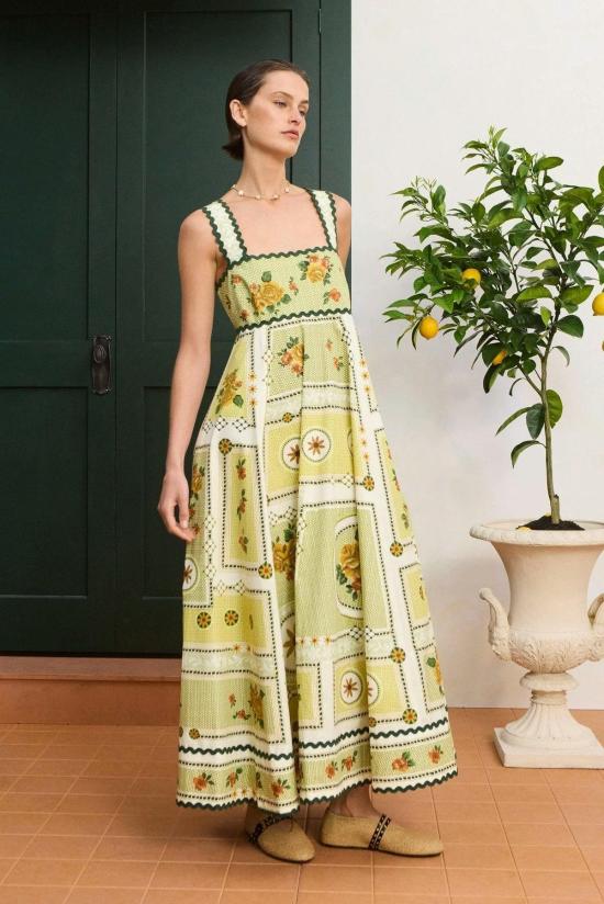  알레메 롱 원피스 스 딕시 여름 드레스 - ALEMAIS