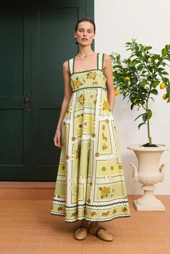  알레메 롱 원피스 스 딕시 여름 드레스 - ALEMAIS