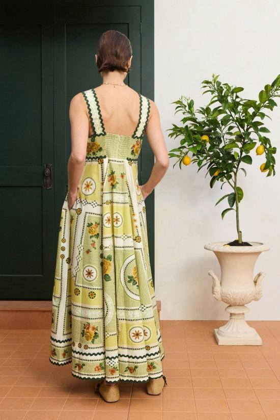  알레메 롱 원피스 스 딕시 여름 드레스 - ALEMAIS