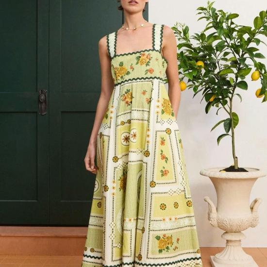  알레메 롱 원피스 스 딕시 여름 드레스 - ALEMAIS