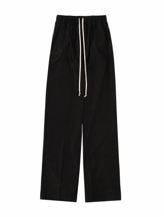26SS 릭 오웬스 스트레이트 팬츠 RP01F6325P 09 BLACK