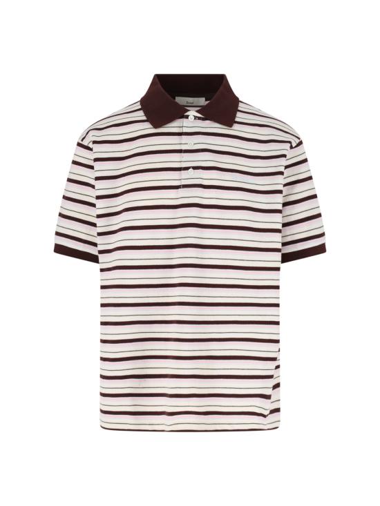 26SS 던스트 반팔 티셔츠 UDTS6B121W2 BROWN STRIPE MultiColour