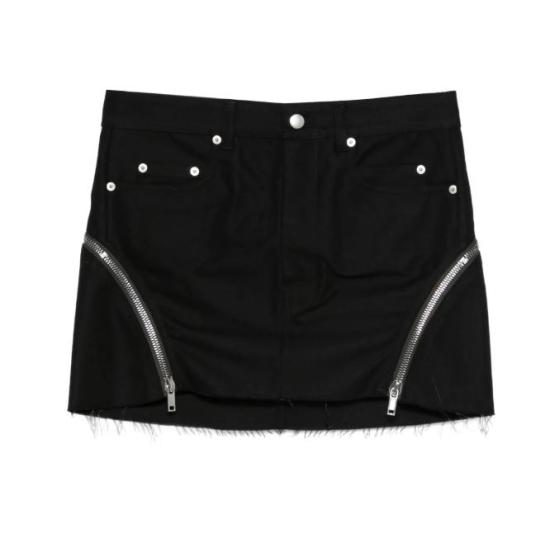26SS 릭 오웬스 미디 스커트 RP01F6362CDU 09 BLACK