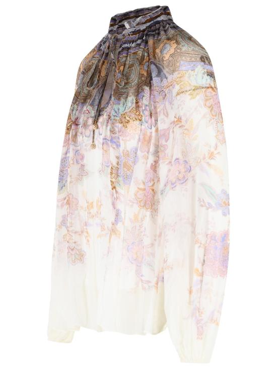 26SS 짐머만 블라우스 0991TS261CREAM BLUE Cream - ZIMMERMANN