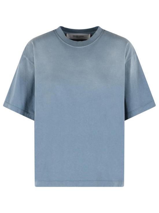 26SS 골든구스 반팔 티셔츠 GWP01874 P00177350813 Light Blue