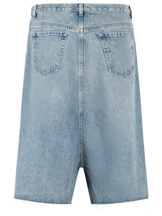 26SS 마르지엘라 드롭드 라이즈 데님 버뮤다 S67MU0065 M30066962 Light Blue - MAISON MARGIELA
