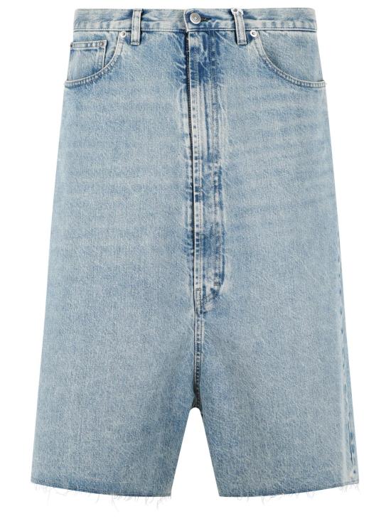 26SS 마르지엘라 드롭드 라이즈 데님 버뮤다 S67MU0065 M30066962 Light Blue