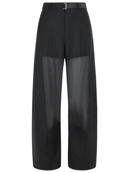 26SS 사카이 스트레이트 팬츠 26 08431001 Black