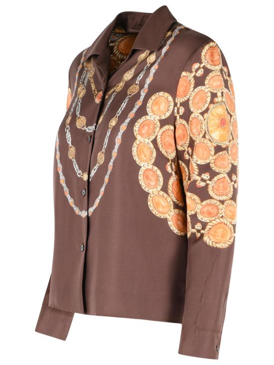 26SS 베르사체 셔츠 1024231 1A179525N940 Brown - VERSACE