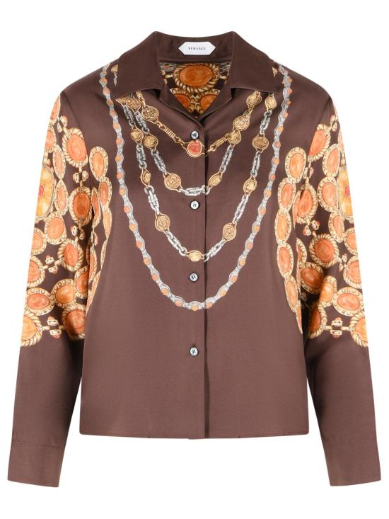 26SS 베르사체 셔츠 1024231 1A179525N940 Brown