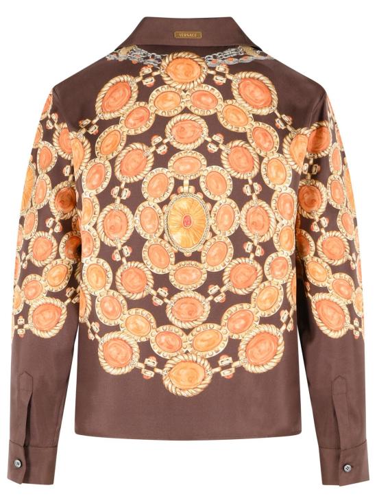 26SS 베르사체 셔츠 1024231 1A179525N940 Brown - VERSACE