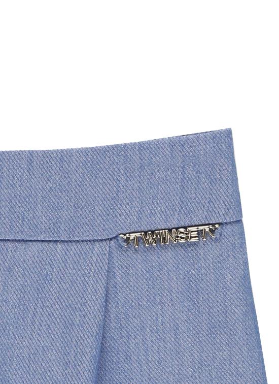 26SS [키즈] 트윈셋 스트레이트 팬츠 261GJ2Q14 04614 Blue - TWINSET