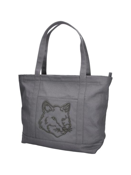 26SS 메종키츠네 라지 폭스 헤드 토트백 LW05104WW0107 0453 - MAISON KITSUNE