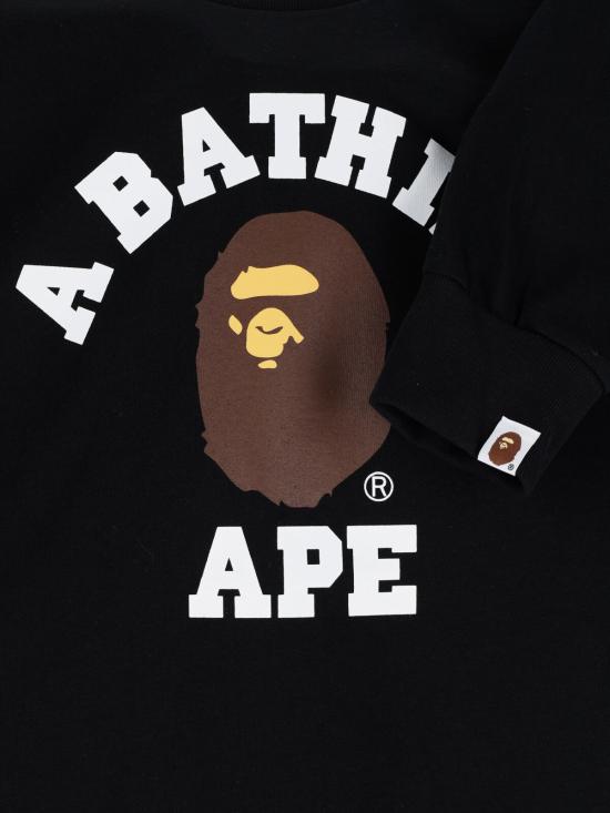 26SS 베이프 긴팔 티셔츠 001LTM301011M BLACK - BAPE