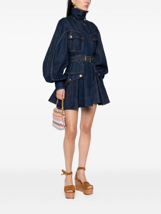 26SS 짐머만 숏 원피스 7723DS 261HBBL Blu - ZIMMERMANN