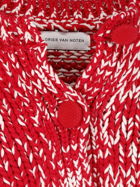 26SS 드리스 반 노튼 가디건 011241 3738 352 Red - DRIES VAN NOTEN