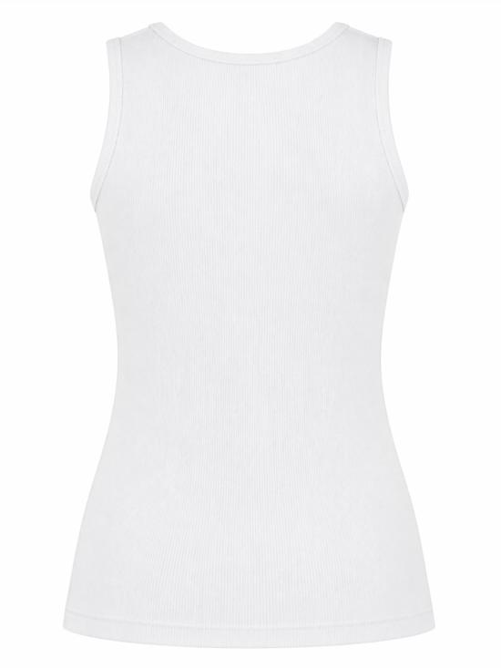 26SS 메종키츠네 베이비 폭스 탱크탑 PW00623KA0033 P100 WHITE - MAISON KITSUNE