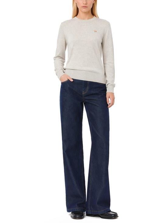 26SS 메종키츠네 베이비 폭스 메리노 레귤러 점퍼 PW00801KT1181 H120 GREY - MAISON KITSUNE