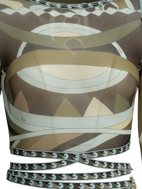 26SS 푸찌 긴팔 티셔츠 6HJM306H849016 Multicolor - PUCCI