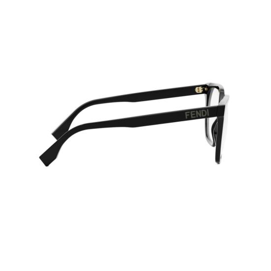 25FW 펜디 안경 Fe50087i 오버사이즈 블랙 플라스틱 사각 프레임 안경 - FENDI