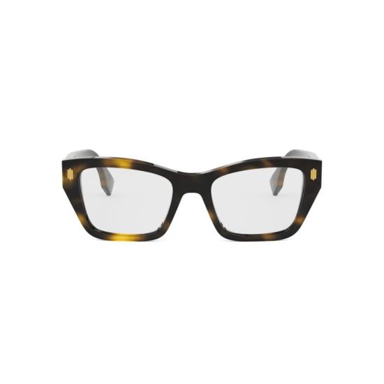 25FW 펜디 안경 Fe50118i 오버사이즈 호피무늬 프레임 안경 - FENDI