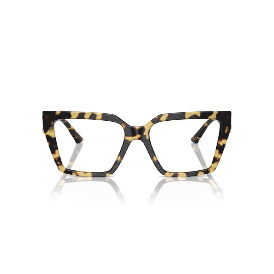 26SS 지미추 안경 0Jc3017u 오버사이즈 스퀘어 호피무늬 프레임 - JIMMY CHOO