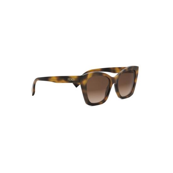 25FW 펜디 선글라스 Fe40151i 오버사이즈 스퀘어 프레임 호피무늬 - FENDI
