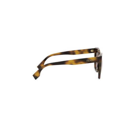 25FW 펜디 선글라스 Fe40151i 오버사이즈 스퀘어 프레임 호피무늬 - FENDI