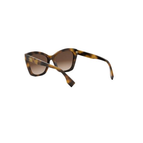 25FW 펜디 선글라스 Fe40151i 오버사이즈 스퀘어 프레임 호피무늬 - FENDI
