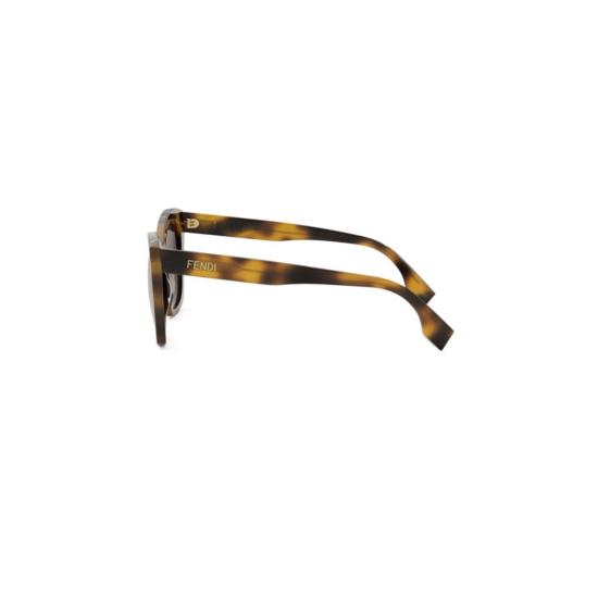 25FW 펜디 선글라스 Fe40151i 오버사이즈 스퀘어 프레임 호피무늬 - FENDI