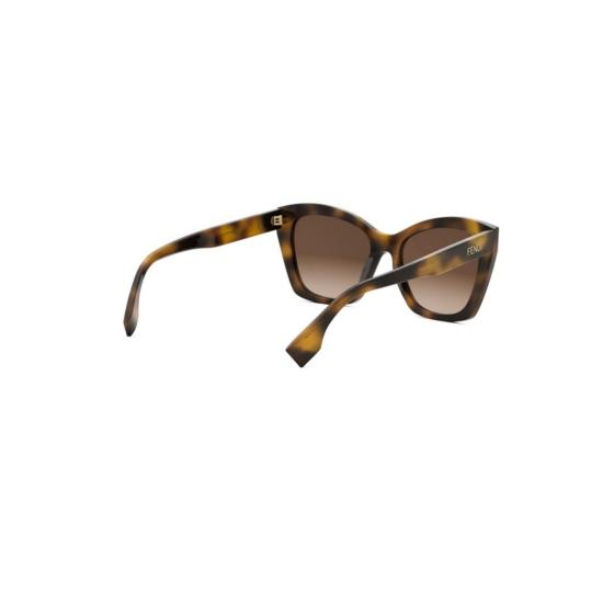 25FW 펜디 선글라스 Fe40151i 오버사이즈 스퀘어 프레임 호피무늬 - FENDI