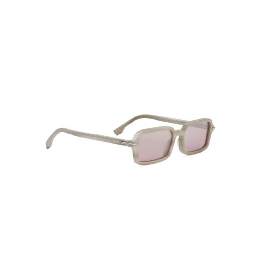 25FW 펜디 선글라스 Fe40174i 반투명 아세테이트 직사각형 - FENDI