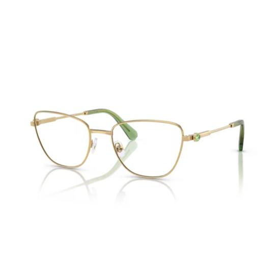 26SS 스와로브스키 안경 0Sk1018 섬세한 골드톤 캣아이 안경