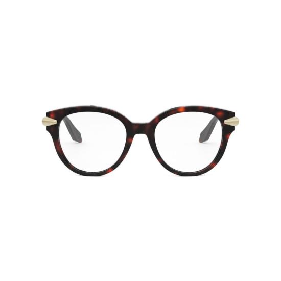 25FW 불가리 안경 Bv50027i 원형 호피무늬 안경