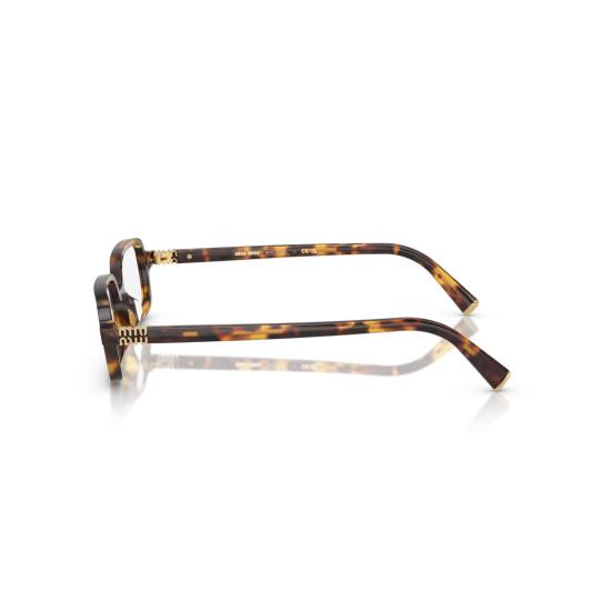 26SS 미우미우 안경 0Mu 11Zs 직사각형 거북이 등껍질 무늬 아세테이트 안경 - MIU MIU