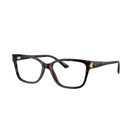26SS 지미추 안경 0Jc3012 호피무늬 사각테 안경 - JIMMY CHOO