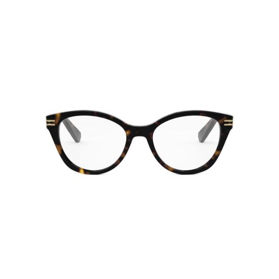 25FW 불가리 안경 Bv50023i 원형 호피무늬 프레임 안경