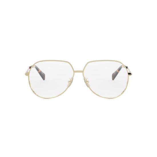  셀린느 안경 Cl50164u 기하학적 금색 금속 안경