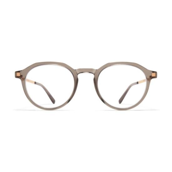  마이키타 안경 사가 반투명 회갈색 둥근 안경
