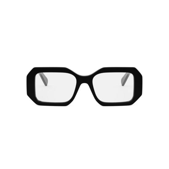 25FW 셀린느 안경 Cl50155i 오버사이즈 직사각형 블랙 안경테