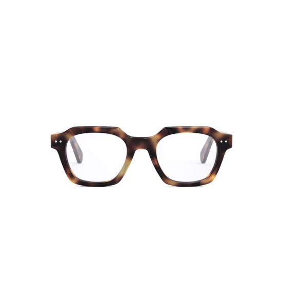 25FW 셀린느 안경 Cl50128i 볼드 호피무늬 사각 프레임 안경