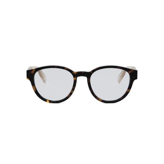 25FW 불가리 안경 Bv50052i 둥근 호피무늬 프레임 안경