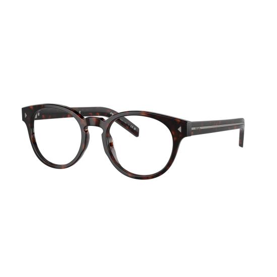 26SS 프라다 안경 0Pr A14v 원형 호피무늬 아세테이트 안경 - PRADA