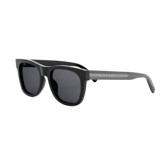  불가리 선글라스 Bv40063i 무광 블랙 직사각형 프레임 - BVLGARI